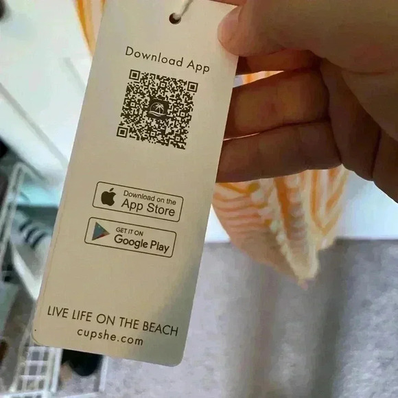 NWT CUPSHE Women's V Neck Striped Tie Back A Shape Knee Length Dress Siz… - Picture 8 of 12